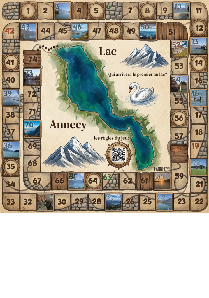 jeu de l'oie à Annecy 2026